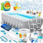Intex Kerti medence kerettel 488 x 244 x 107 cm 21 az 1-ben INTEX 26792 + buborékgép INGYEN (26792-M)