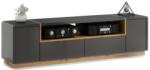 Mazzoni TV asztal FRED antracit/tölgy artisan MZ0070 (MZ0070)