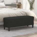vidaXL fekete szövet pad 100 x 35 x 41 cm (349411)