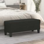 vidaXL fekete szövet pad 100 x 35 x 41 cm (349455)