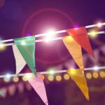 Garden of Eden Szolár fényfüzér - zászló - 4 m - 35 színes LED (11734)