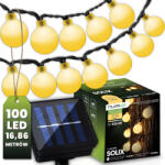 Lumileds Napelemes kerti girland 100x LED dekoratív gömb 16, 86 m 3000K Meleg SOLIX LUMILED (LUMSOL0142)