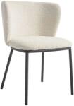 Kave Home Fehér szövet bouclé étkezőszék Kave Home Ciselia (LF-CC3000J33)