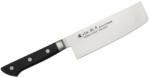 Satake 803-649 Satoru Nakiri japán konyhakés, 16 cm penge hossz, rozsdamentes acél, kemény műanyag markolat (803-649)