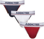 ADDICTED 3PACK tanga pentru bărbați Addicted multicolor (AD1011P-3COL) XL (181839)