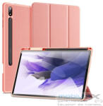 Samsung Tab S9 Plus 12.4 / Tab S10 Plus 12.4 SM-X810 / X816B / X820 / X826B, mappa tok, Trifold, érintőceruza tartó, Dux Ducis Domo, rózsaszín - mobil-box