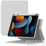 Apple iPad 10.2 (2019 / 2020 / 2021), mappa tok, Smart Case, mágneses rögzítés, Apple Pencil tartóval, Baseus Minimalist, világosszürke - mobil-box