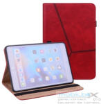 Apple iPad Mini (2021 / 2024) (8.3), mappa tok, stand, bőrhatású, koptatott, piros - mobil-box