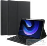Xiaomi Pad 6 (11.0) / Pad 6 Pro (11.0), Bluetooth billentyűzetes mappa tok, érintőceruza tartó, fekete - mobil-box