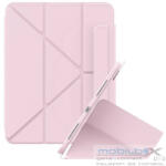 Apple iPad Pro 11 (2020 / 2021 / 2022), mappa tok, Apple Pencil tartóval, Origami Smart Case, Baseus Minimalist, rózsaszín - mobil-box