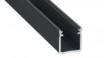 LED Labs Lumines LED profil Y fekete ezüst, 2, 02 m (LAB-10-0092-20)