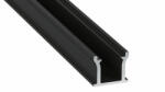 LED Labs Lumines LED profil Runo lakkozott fekete, 2, 02 m (LAB-10-0625-20)
