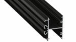 LED Labs Lumines LED profil DOPIO lakkozott fekete, 1 m (LAB-10-0000-16)