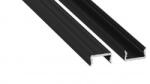 LED Labs LED profil LUMINES atom fekete lakkozott 1 m (LAB-10-1475-10)