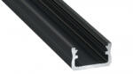 LED Labs Lumines LED profil A eloxált fekete, 1 m (LAB-10-0012-10)