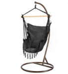 Leziter Puerto függőszék állvánnyal fekete-barna (WST-02-Black_SW-007-STBR) - moretti