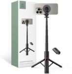 Tech-Protect L06S MagSafe Vezeték nélküli Selfie bot Tripod Fekete
