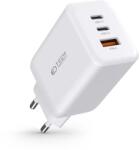 Tech-Protect PD65W / QC3.0 Hálózati Töltő adapter 1*USB-A, 2*USB-C fehér 934517