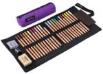 CRETACOLOR Pencil Wrap Set rajzkészlet feltekerhető vászon tartóban - Pastel Pencils, 29 db-os