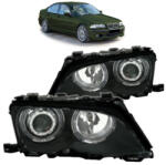 MTUNING Lights BMW 3 E46 Front Black - llracing - 207 490 Ft