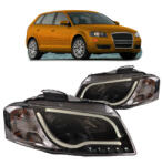 MTUNING Lights Audi A3 8P Front Black