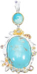 Frumoasa Venetiana Pandantiv argint turquoise (C2889)