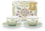 Pip Studio 2 személye csésze és csészealj készlet Lily&Lotus 280 ml zöld - zöld Univerzális méret