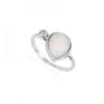 NASSIA Inel din Argint 925 si Sidef Alb 2.05g, M52 (030424-20b)