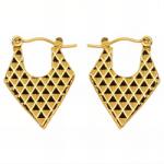 NASSIA Cercei Triangle din Inox placati cu AUR 18K (89300)