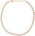 NASSIA Colier din argint 925 placat cu aur cu cristale Angel Collection - Roze Edition (131224-01)