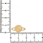NASSIA Link din aur 14k - pentru bratara - Saturn (031123-75)