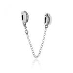NASSIA Lant de siguranta din Argint 925 Hearts Lumina 4.9gr (140324-47)