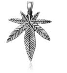 NASSIA Pandantiv Happy Weed din argint 925 (061224-02)