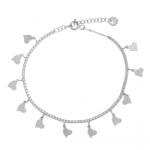 NASSIA Bratara cu charmuri din Argint 925 4.3g - Tennis, cruciulita (261123-z3)