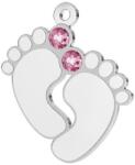NASSIA Link din argint - pentru colier - talpite bebe Blue Crystal (sfy22260)