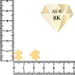 NASSIA Link din aur 8k - pentru bratara - SET Puzzle (ENG-8K-26)