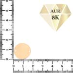 NASSIA Link din aur 8k - pentru bratara - banut 18mm pentru gravat (ENG-8K-12)