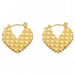 NASSIA Cercei Heartsio Vip din Inox placat cu AUR (89335)