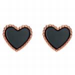 NASSIA Cercei Heartsio PINK din Inox placat cu AUR (89242)