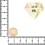 NASSIA Link din aur 8k - pentru bratara - banut familia cu un baiat (ENG-8K-4)