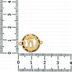 NASSIA Link din aur 14k - pentru bratara - banut Familia : cea mai mare binecuvantare a unui om este familia sa, 1 copil - baiat (240123-74ga)
