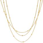 NASSIA Colier Trinity din Inox placat cu AUR 18K (87942)