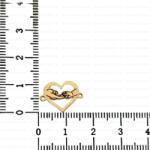 NASSIA Link din aur 14k - pentru bratara - inimioara cu manute bebe (280123-45)