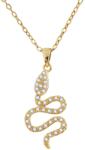 NASSIA Colier Snake Crystal din Inox placat cu AUR 18K (88312)
