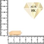NASSIA Link din aur 8k - pentru bratara - TIR pentru gravat (ENG-8K-15)