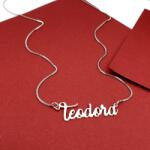 NASSIA Colier BOX din argint 925 cu nume Teodora (200422-72)