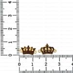 NASSIA Set 2 Link-uri din aur 14k - pentru bratara - coroana rege si regina (250123-58)