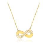 NASSIA Colier Infinity Crystal din Aur 14K 1.92g (14042510)