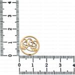 NASSIA Link din aur 14k - pentru bratara - disc Mama cu 2 fete (240123-78)