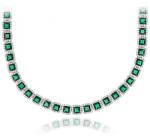 NASSIA Colier Angel Cubic Collection din argint 925 cu cristale - Green Edition (150125-03)